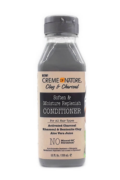 CREME OF NATURE CLAY &amp; CHARCOAL12oz MOISTURIZING CONDITIONER