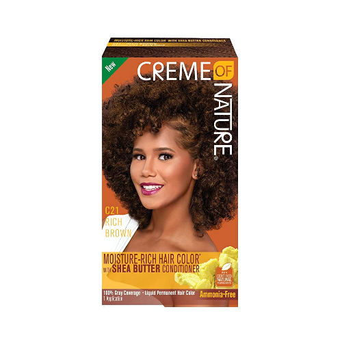 CREME OF NATURE CNI LIQUID HAIRCOLOR #21 RICH BROWN