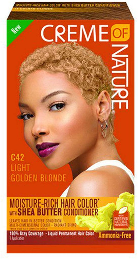 CREME OF NATURE CNI LIQUID HAIRCOLOR #42 LIGHT GOLDEN BLONDE