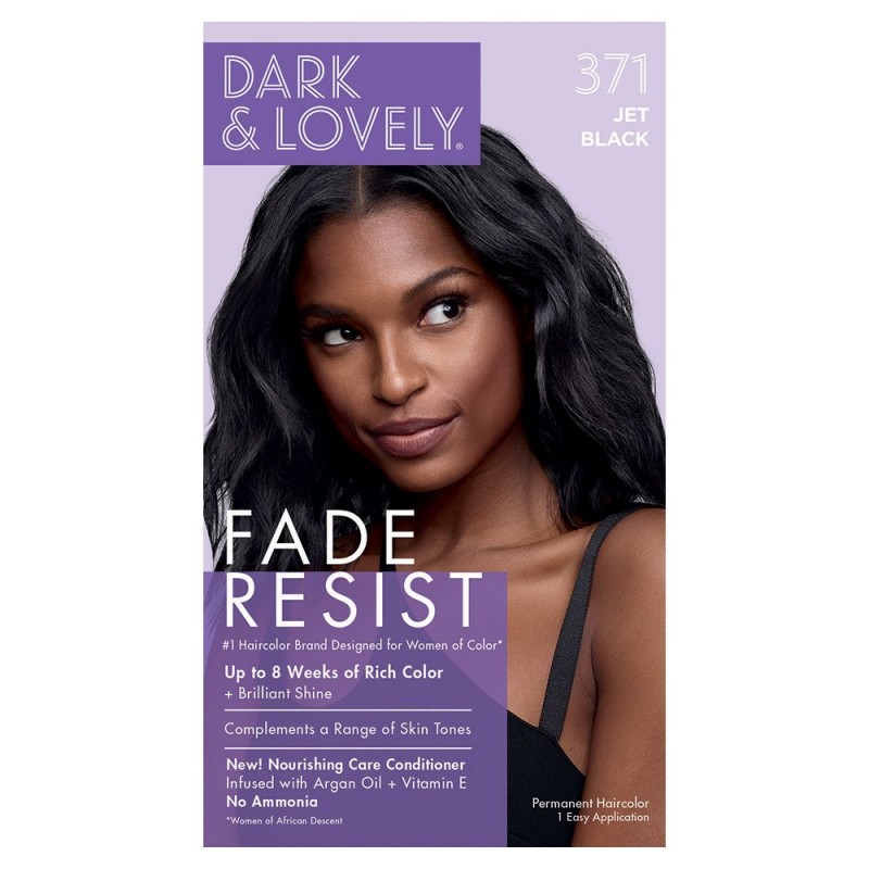DARK &amp; LOVELY FADE RESIST COLOR#371 JET BLACK