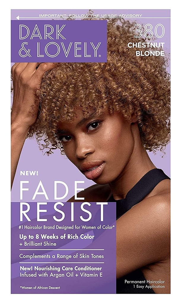DARK &amp; LOVELY FADE RESIST COLOR#380 CHESTNUT BLONDE