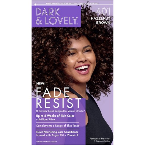 DARK &amp; LOVELY FADE RESIST COLOR#401 HAZELNUT BROWN