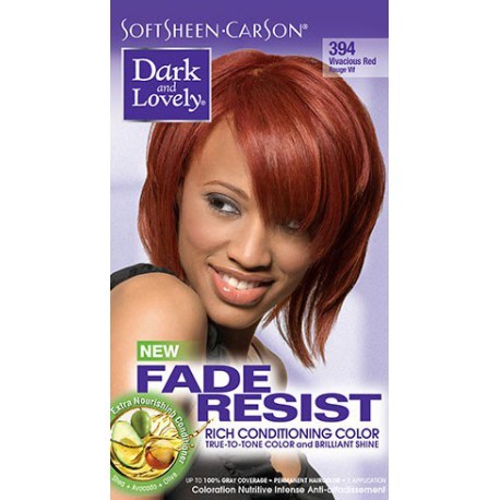 DARK &amp; LOVELY FADE RESIST COLOR#394 VIVACIOUS RED            *