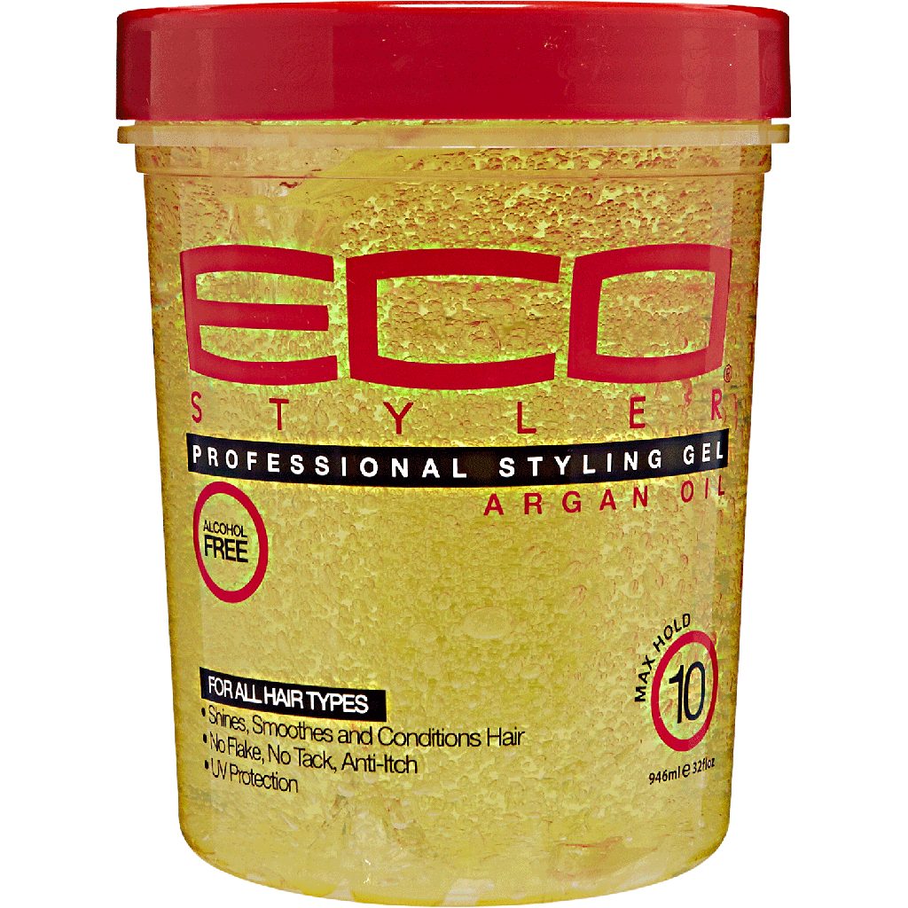 ECOSTYLE STYLING GEL ARGAN OIL CHAMPAGNE 32 OZ