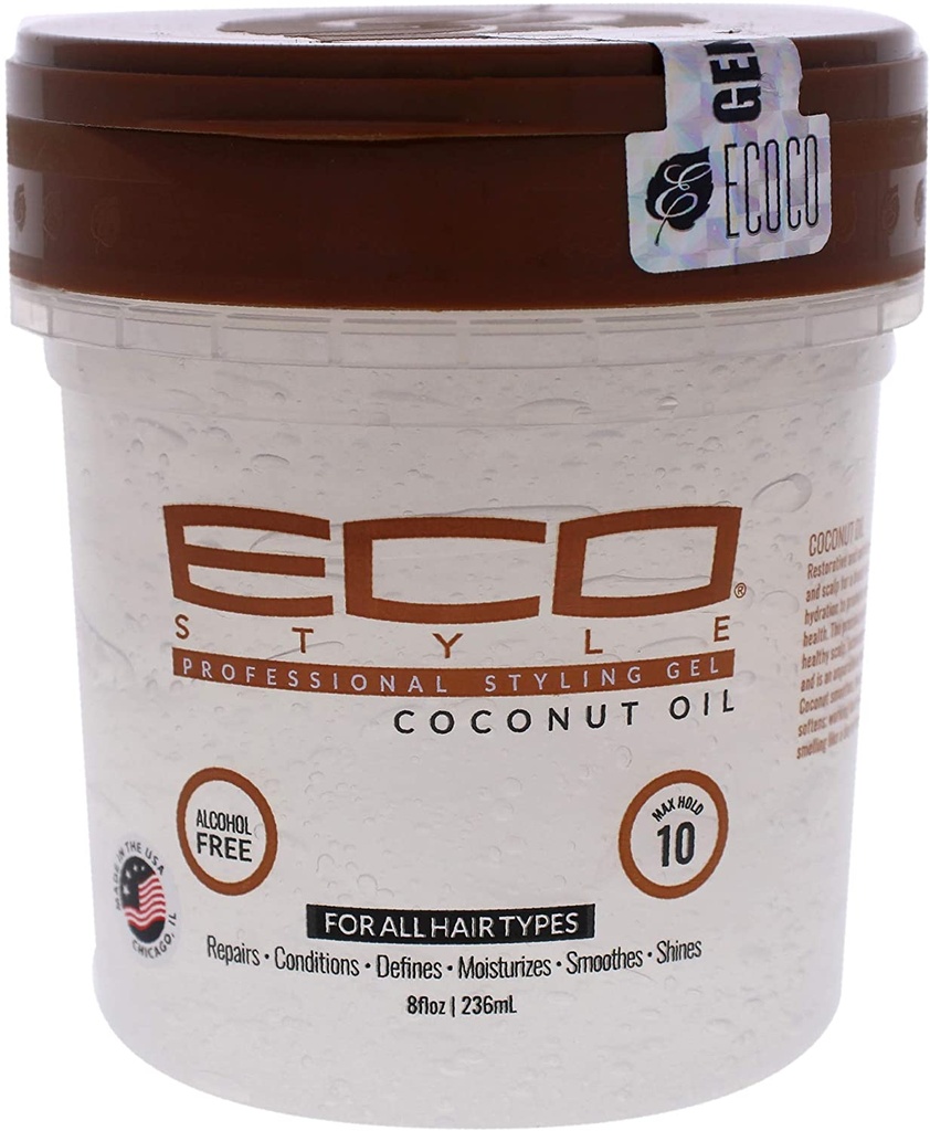 ECOSTYLE STYLING GEL COCONUT 8 OZ