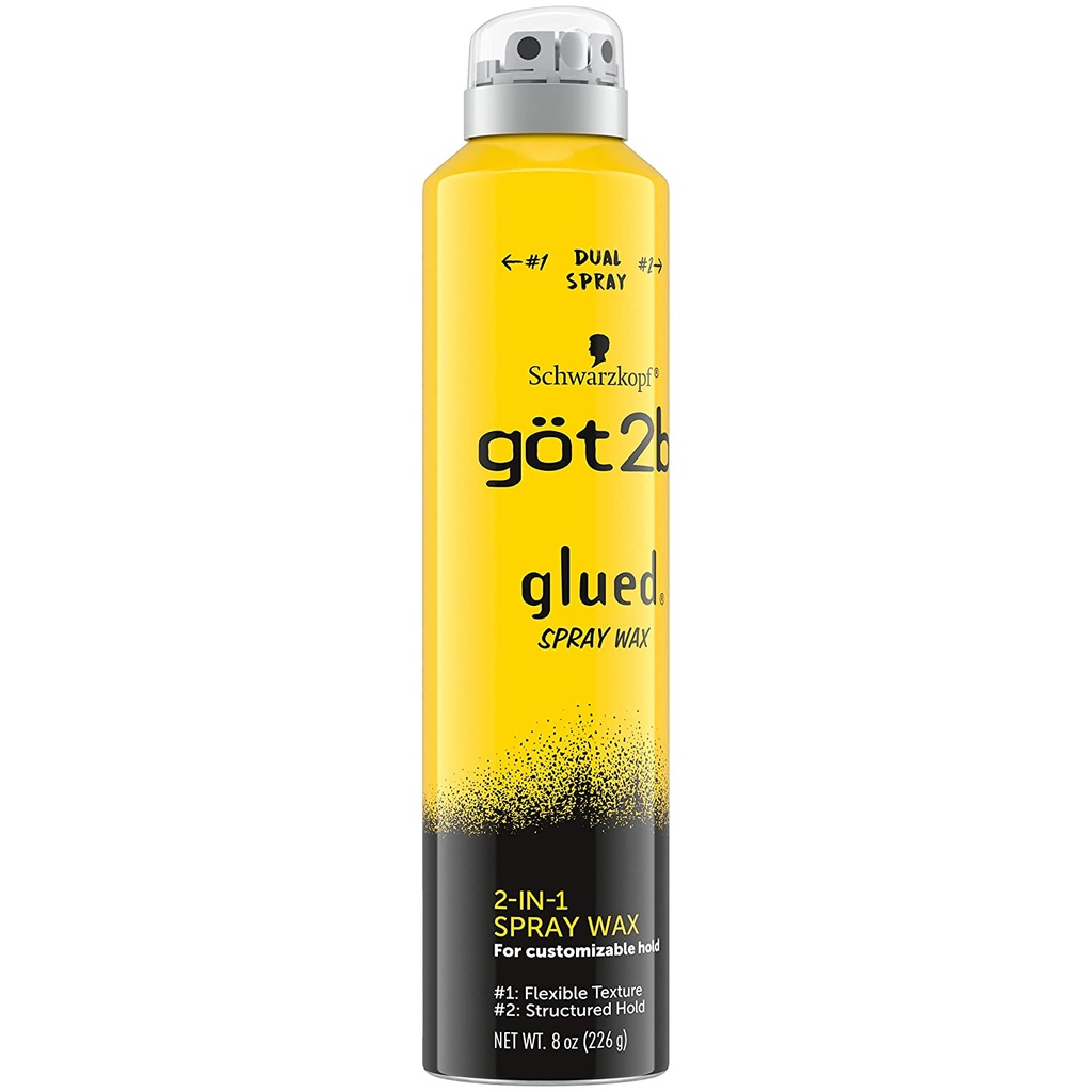 GOT2B GLUED 2 IN 1 SPRAY WAX 8 OZ