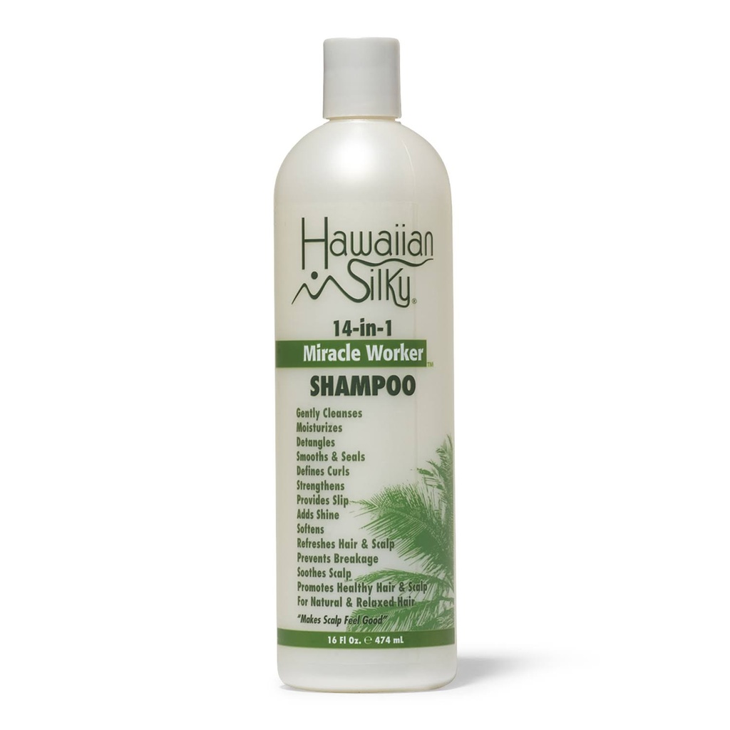 HAWAIIAN SILKY MIRACLE WORKER  16 oz SHAMPOO       