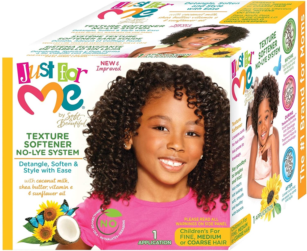 JUST FOR ME NO LYE TEXTURE SOFTENER KIT (1 AP)