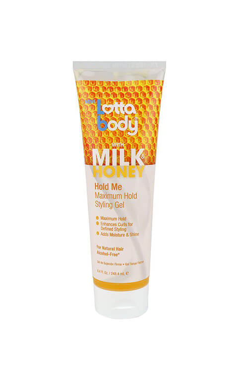 LOTTABODY MILK &amp; HONEY 8.4 OZ  MAXIMUM HOLD STYLING GEL