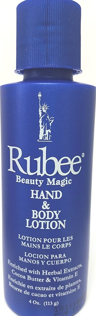 RUBEE HAND &amp; BODY LOTION 4 oz