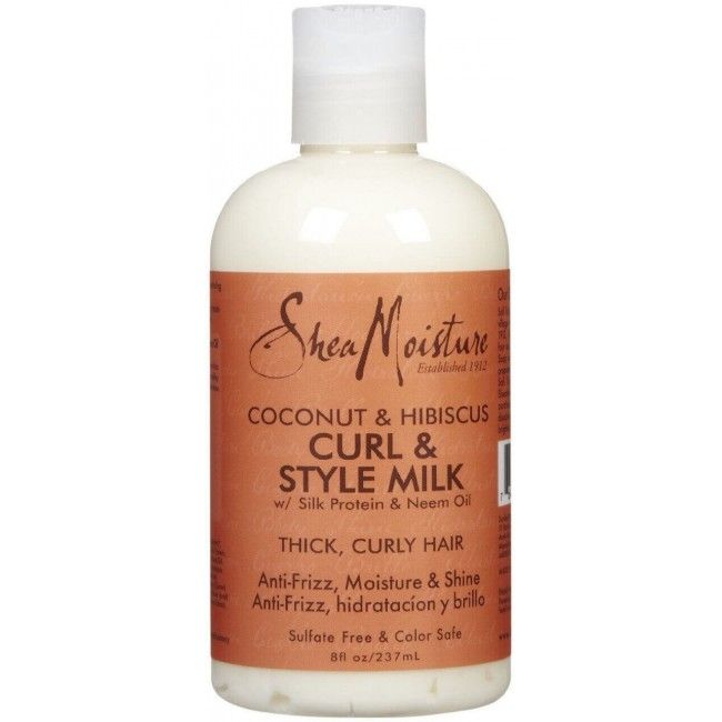 SHEA MOISTURE COCONUT &amp; HIBISCUS CURL &amp; STYLE MILK 8oz