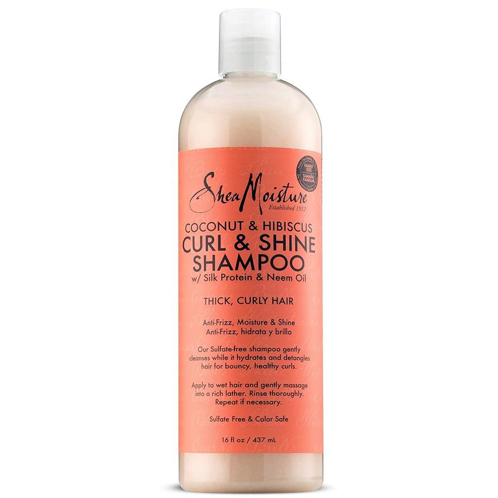 SHEA MOISTURE COCONUT &amp; HIBISCUS CURL &amp; SHNE SHAMPOO 19.5oz