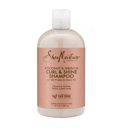 SHEA MOISTURE COCONUT &HIBISCUSCURL&SHNE SHAMPOO 19.5oz(DL/3)*