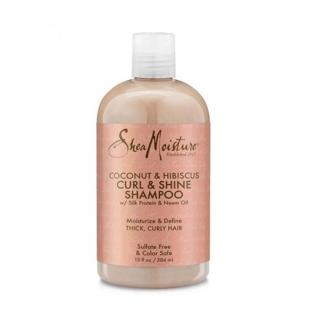 SHEA MOISTURE COCONUT &amp; HIBISCUS CURL &amp; SHINE SHAMPOO 13 oz