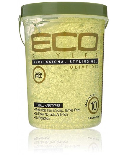 ECOSTYLE STYLING GEL OLIVE OIL GREEN 5 LB