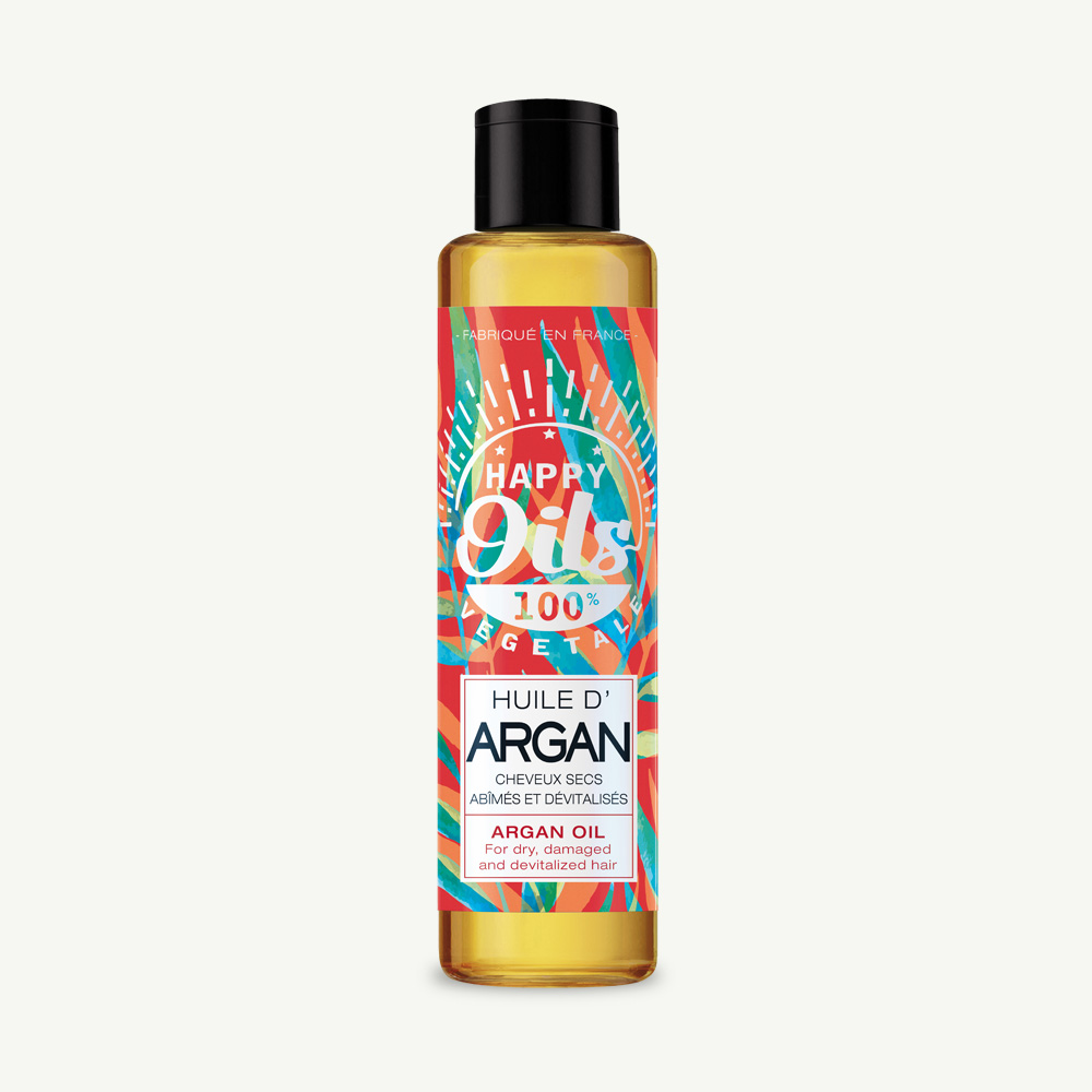 HAPPY OILS HUILE VEGETALE ARGAN 100 ML