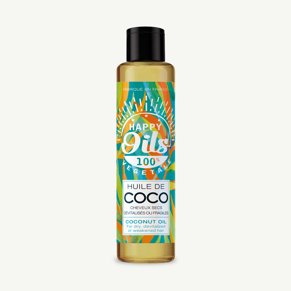 HAPPY OILS HUILE VEGETALE COCO 100 ML