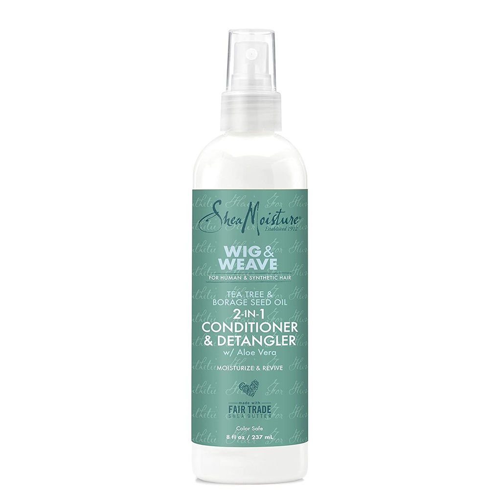 SHEA MOISTURE WIG &amp; WAVE TEA TREE 2-IN-1 CONDITIONER &amp; DETANGLER 237ml