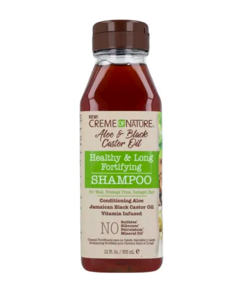 CREME OF NATURE ALOE &amp; BLACK CASTOR OIL SHAMPOO 355ml