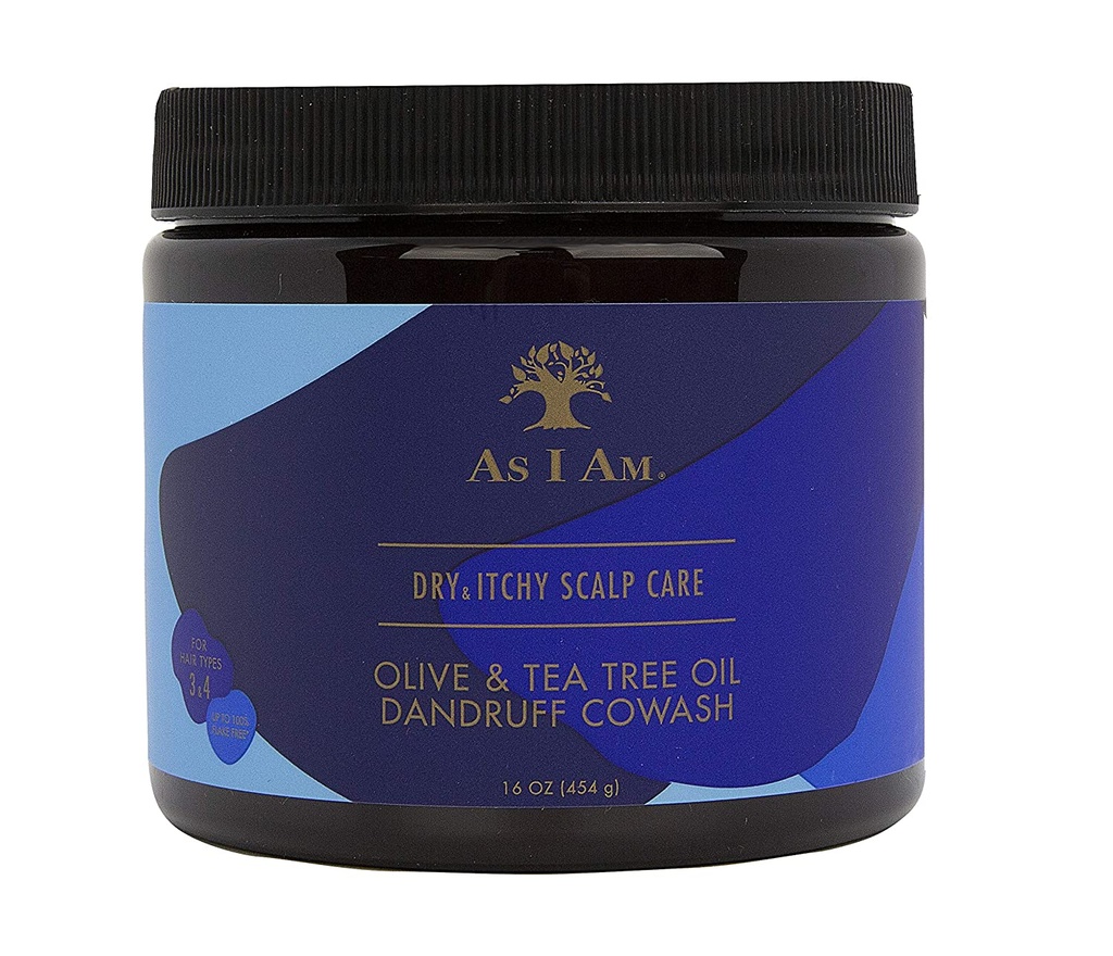 AS I AM OLIVE &amp; TEA TREE OIL DANDRUFF COWASH 454g