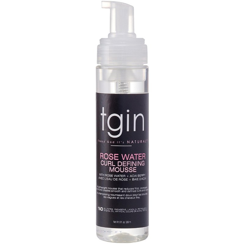 TGIN ROSE WATER CURL DEFINING MOUSSE 236ml