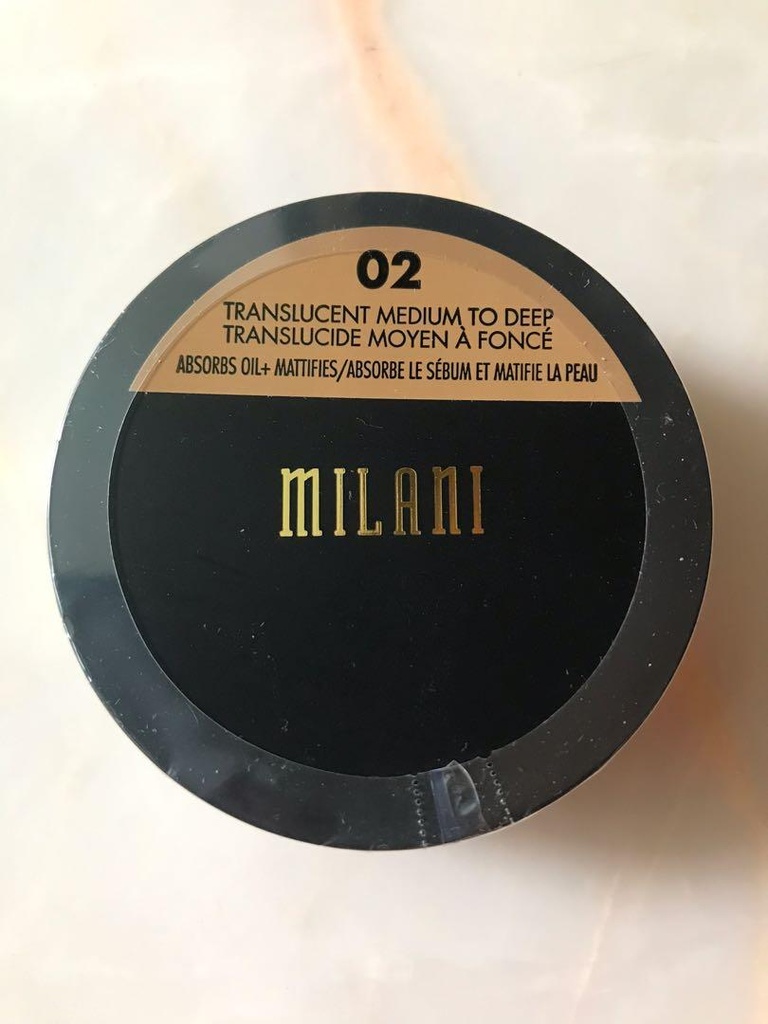 MILANI MAKE IT LAST SETTING POWDER TRANSLUCIDE MOYEN A FONCE 02