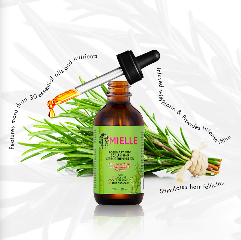 MIELLE ROSEMARY MINT SCALP &amp; HAIR STRENGTHENING OIL