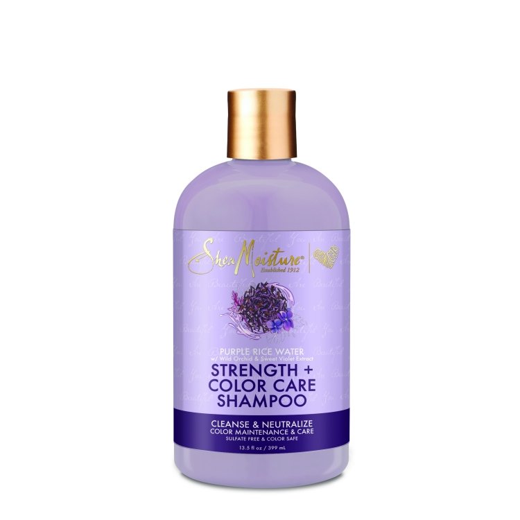 SHEA MOISTURE PURPLE RICE WATER STRENGTH + COLOR CARE SHAMPOO