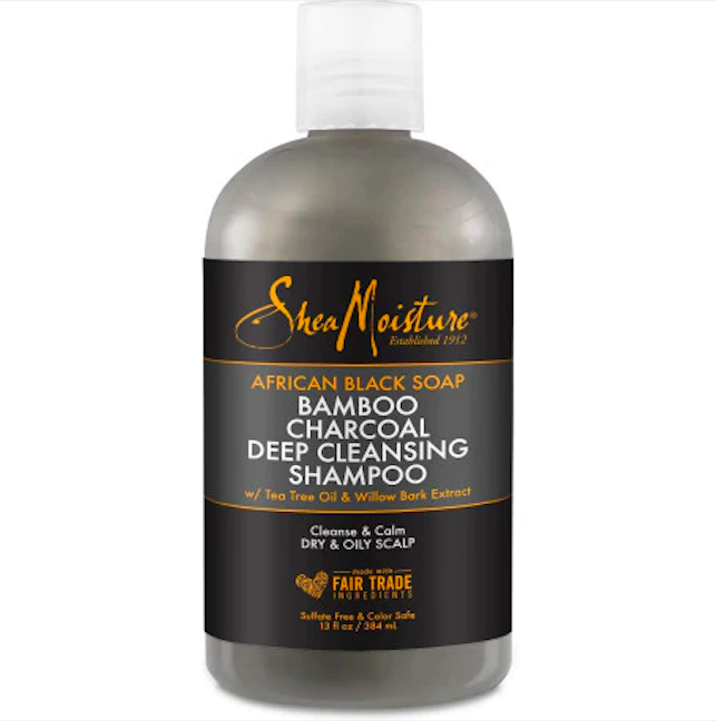 SHEA MOISTURE AFRICAN BLACK SOAP BAMBOO CHARCOAL DEEP BALANCING SHAMPOO