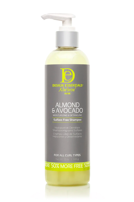 DESIGN ESSENTIALS ALMOND &amp; AVOCADO SULFATE-FREE SHAMPOOING 340g