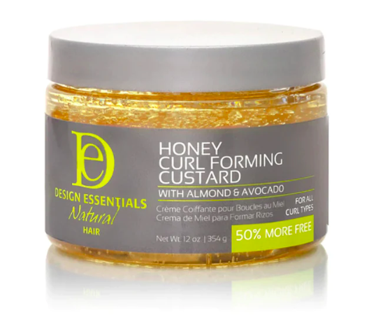 DESIGN ESSENTIALS ALMOND &amp; AVOCADO HONEY CURL FORMING CUSTARD 354 g