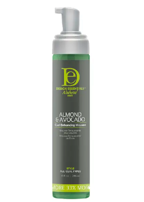 DESIGN ESSENTIALS ALMOND &amp; AVOCADO CURL ENHANCING MOUSSE 296ML