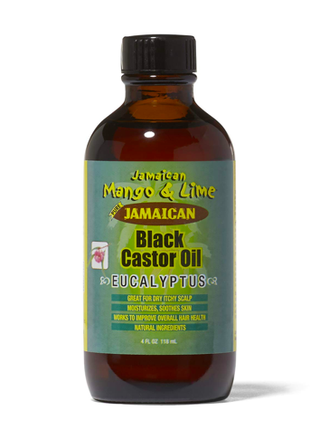 JAMAICAN MANGO &amp; LIME BLACK CASTOR OIL EUCALYPTUS 4oz