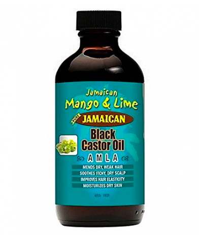 JAMAICAN MANGO &amp; LIME BLACK OIL CASTOR AMLA 4oz