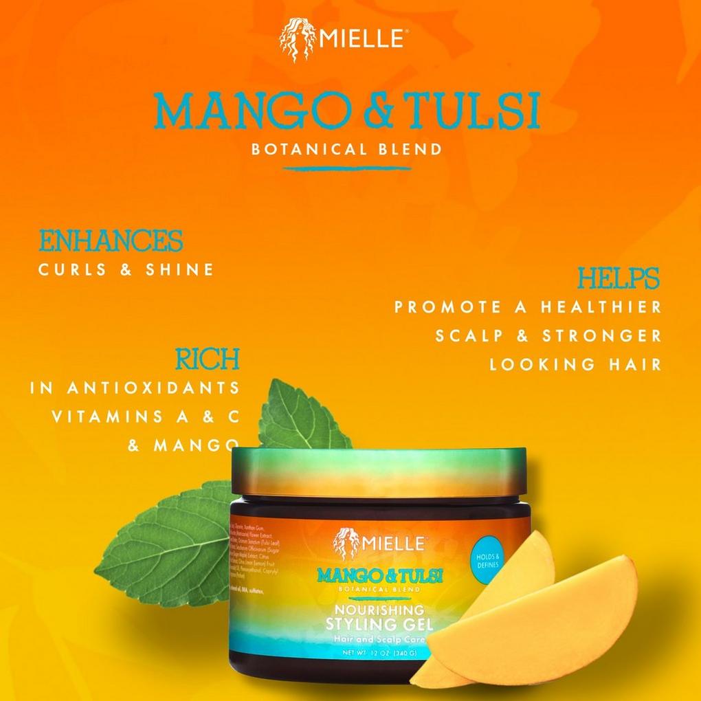 Mielle MANGO &amp; TULSI Styling Gel 340G