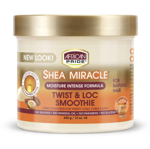 AFRICAN PRIDE SHEA MIRACLE Twist &amp; Loc Smoothie 340G