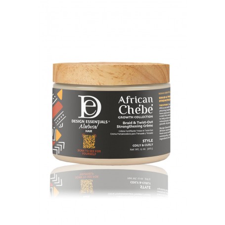 DESIGN ESSENTIALS AFRICAN CHÉBÉ Crème Fortifiante Tresse et Twist Out 306G