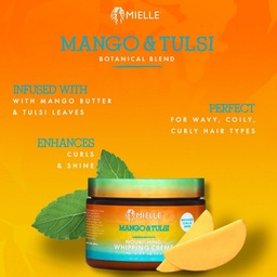 [850035582077] Mielle MANGO &amp; TULSI Nourishing Whipping Crème 340 g