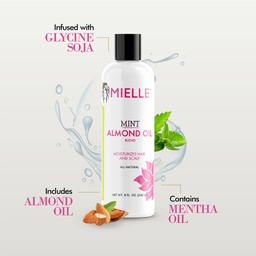 [854102006183] Mielle MINT ALMOND OIL Moisturizes 240 ML