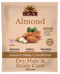 [815166023288] OKAY LEAVE IN CONDITIONER ALMOND 44ML