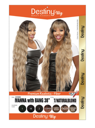 [828179590777] DESTINY WIG BEAUTY ELEMENT IVANA WITH BANG 38&quot; 2