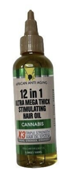 [736542223156] AFRICAN ANTI AGING PRENIUM HAIR OIL CANABIS 100ML