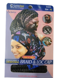 C SATIN INN BRAID &amp; LOC CAP