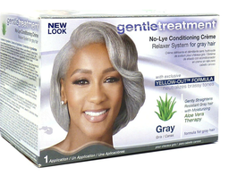 [802535205017] GENTLE TREATMENT NO-LYE RELAXER KIT GRAY HAIR