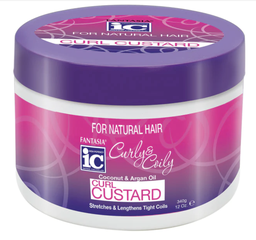 [011313036150] I.C. CURLY &amp; COILY 12oz CURL CUSTARD