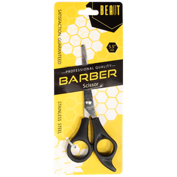 [6SC-64011] BEAUT BARBER SCISSOR 5.5&quot; BLACK HANDLE