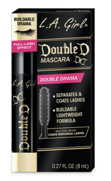 [081555226473] L.A GIRL DOUBLE MASCARA BLACK