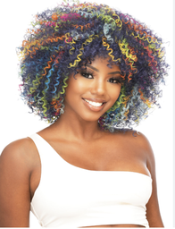 DESTINY WIG AFRO QUEEN 14&quot; RAINBOW