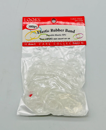 [840096923162] LQQKS ELASTIC RUBBER BAND CLEAR 300 PC