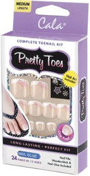 [616513882271] CALA PRETTY TOES 28 NAILS IN 14 SIZES